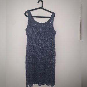 Alex Evenings Glitter Embellished 2-Piece Formal Dress